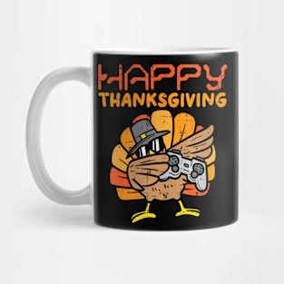 Thanksgiving Dabbing Gamer Turkey Kids  Girls Men Mug